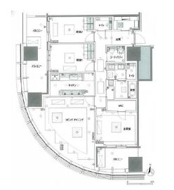 麻布台ヒルズレジデンスB 20階 間取り図