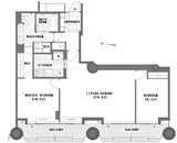赤坂溜池タワーレジデンス 1509 間取り図