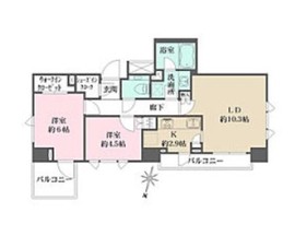 パークハウス本郷三丁目アーバンス 14階 間取り図