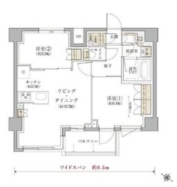 TENAS千歳船橋 302 間取り図