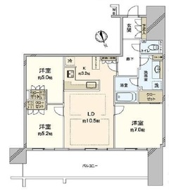 スカイズタワー＆ガーデン 21階 間取り図