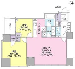 シティタワーズ豊洲ザ・ツイン ノースタワー 14階 間取り図