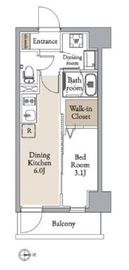 グランカーサ住吉Ⅱ 904 間取り図