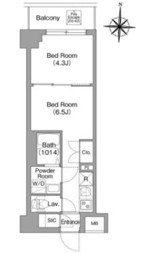 BPRレジデンス大島 105 間取り図