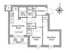 コンフォリア・リヴ南品川 123 間取り図