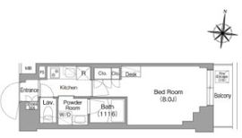 コンフォリア・リヴ大崎 202 間取り図