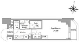 コンフォリア・リヴ大崎 203 間取り図