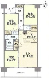 シティハウス赤羽南パークサイドコート 8階 間取り図