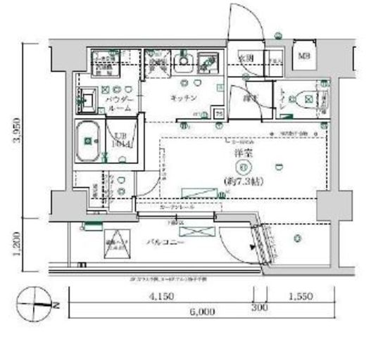 MAXIV武蔵新城TRE 1階 間取り図