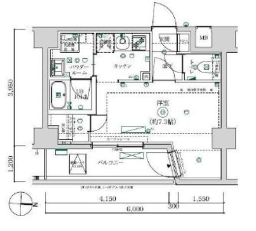 MAXIV武蔵新城TRE 3階 間取り図