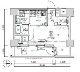 MAXIV武蔵新城TRE 5階 間取り図