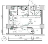 MAXIV武蔵新城TRE 6階 間取り図