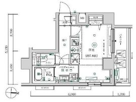 MAXIV武蔵新城TRE 6階 間取り図