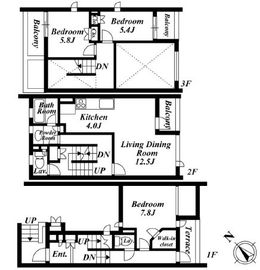 プレミアガーデン本郷 S6 間取り図