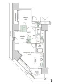 ブルックサイドレジデンス木場 401 間取り図