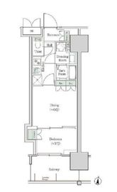 ブルックサイドレジデンス木場 409 間取り図