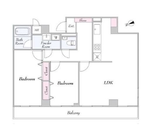 リエール市ヶ谷 3階 間取り図