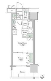 ブルックサイドレジデンス木場 411 間取り図