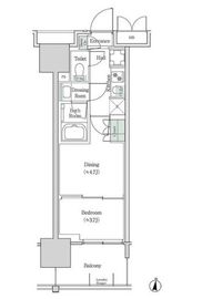 ブルックサイドレジデンス木場 412 間取り図