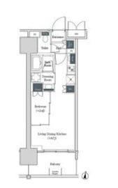 ブルックサイドレジデンス木場 404 間取り図