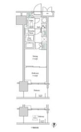ブルックサイドレジデンス木場 434 間取り図