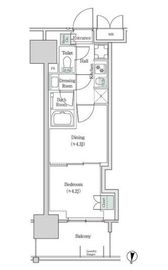 ブルックサイドレジデンス木場 436 間取り図