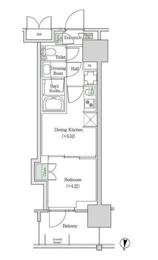 ブルックサイドレジデンス木場 437 間取り図
