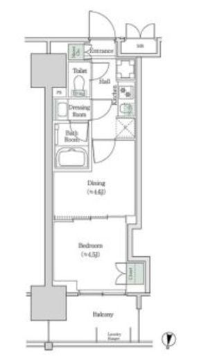 ブルックサイドレジデンス木場 443 間取り図