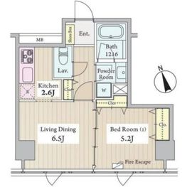レフューム駒込 502 間取り図
