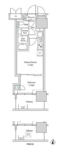 ブルックサイドレジデンス木場 423 間取り図