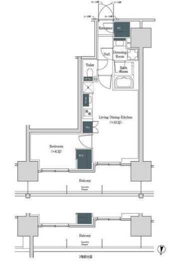ブルックサイドレジデンス木場 440 間取り図