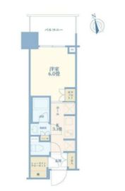 パークタワー勝どきミッド/サウス 14階 間取り図
