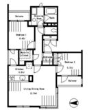 セントラル・ヒル鶴見 W202 間取り図