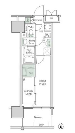 ブルックサイドレジデンス木場 416 間取り図