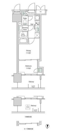 ブルックサイドレジデンス木場 432 間取り図