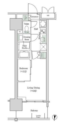 ブルックサイドレジデンス木場 441 間取り図