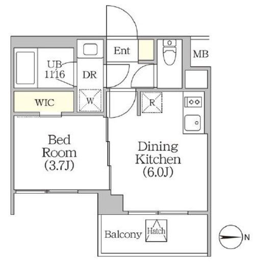 イプセ四谷テラス 502 間取り図