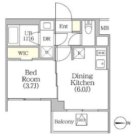 イプセ四谷テラス 502 間取り図