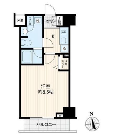 ログ御徒町 2階 間取り図