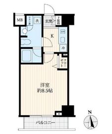 ログ御徒町 2階 間取り図