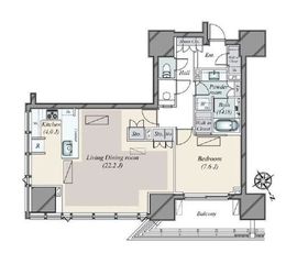 グランドヒルズ恵比寿 10階 間取り図