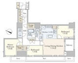 パークホームズ日本橋時の鐘通り 11階 間取り図