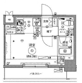 クレイシア品川戸越 2階 間取り図