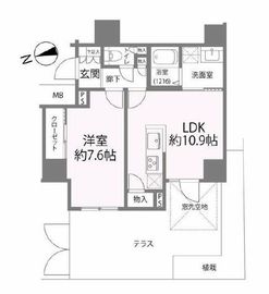 ジェノヴィア駒込駅グリーンヴェール 1階 間取り図