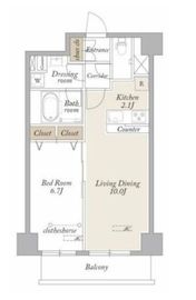 グランディアラフィーネ 703 間取り図