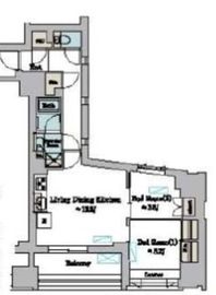 ブリリアイスト墨田曳舟 504 間取り図