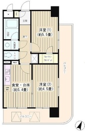 ヴィラコート横浜 502 間取り図