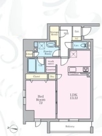 アーバンノット原宿 402 間取り図