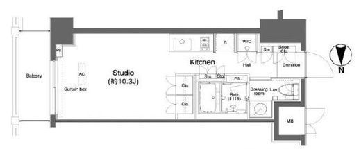 プラウドフラット横浜 905 間取り図