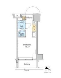 TOMORE田端 406 間取り図